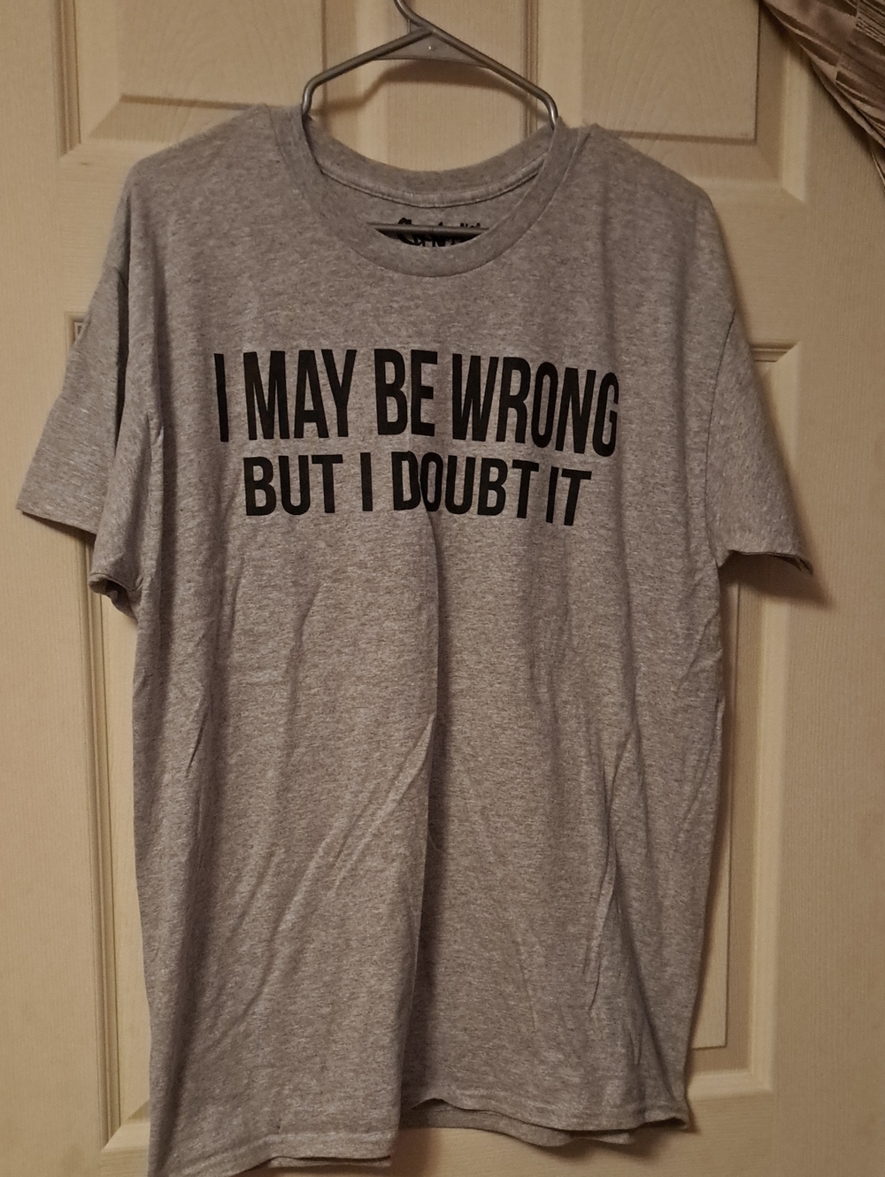 Spencer's Gray Graphic Tee with Black Slogan